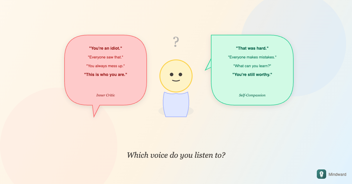 You Talk to Yourself in Ways You'd Never Talk to Anyone Else