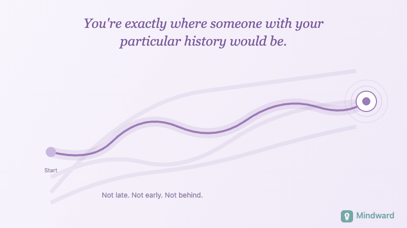 Illustration of individual paths diverging and winding differently, each valid