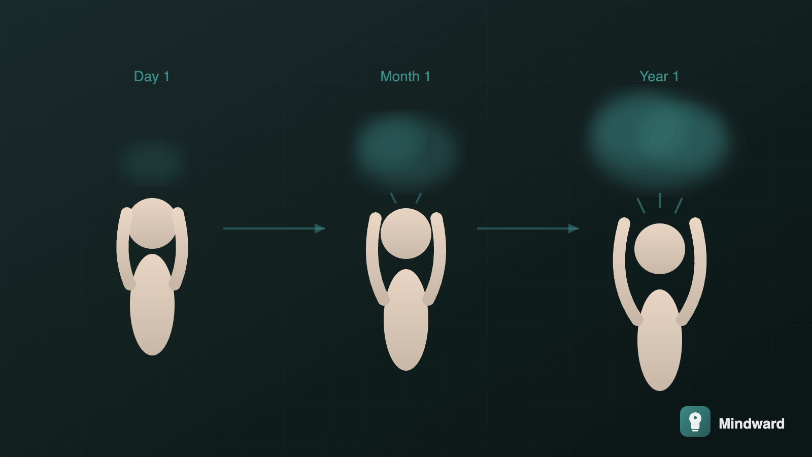 Illustration of a person carrying an increasingly heavy invisible weight, representing the hidden burden of emotional suppression
