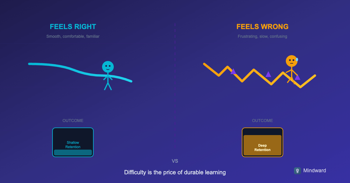 Why Learning Should Feel Harder Than It Does